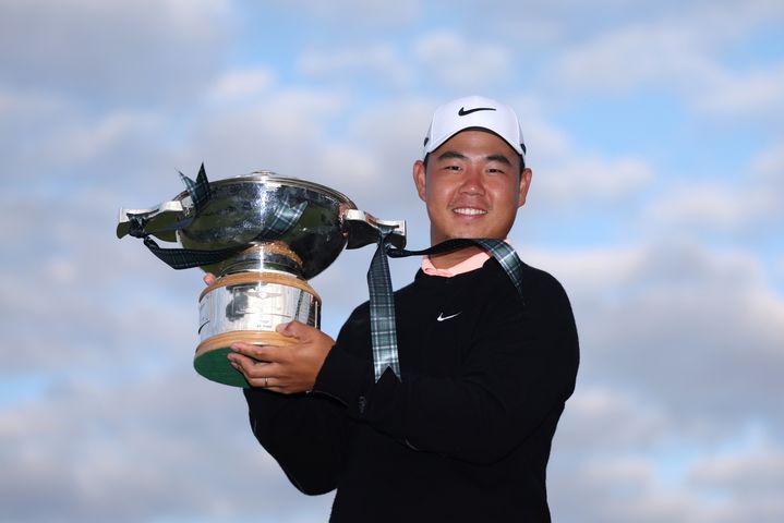 [서울=뉴시스]스코틀랜드 오픈에서 우승한 김주형. (사진=PGA 투어 제공)