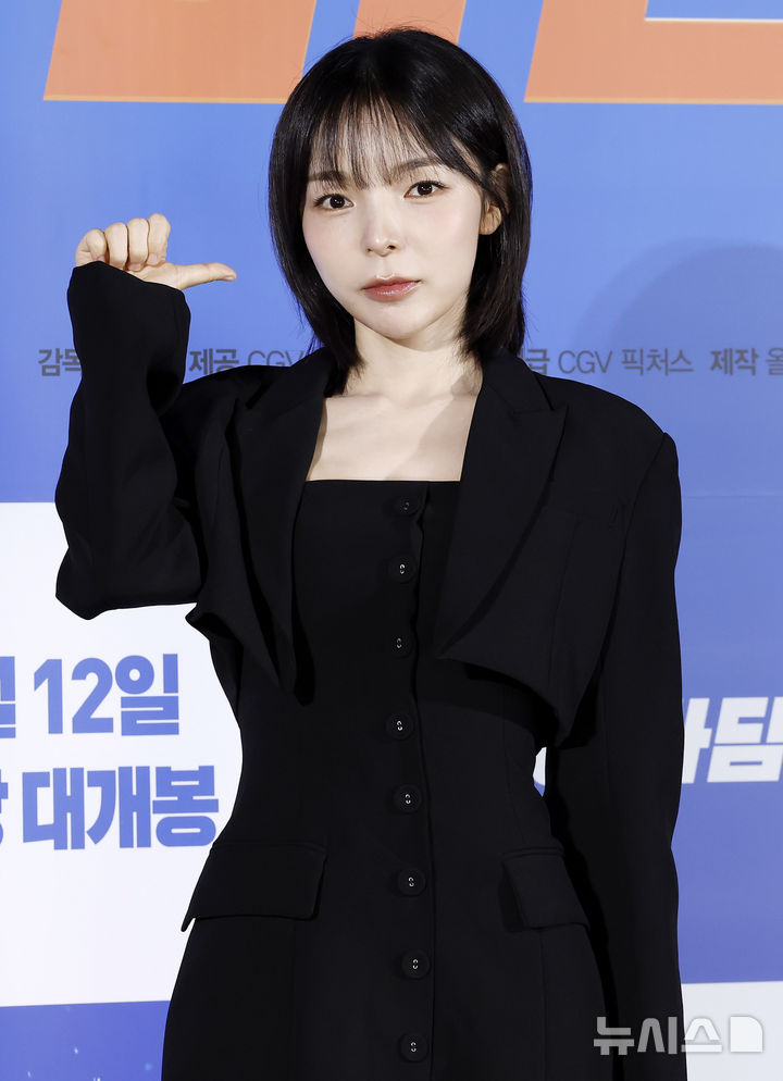 [서울=뉴시스] 김혜진 기자 = 배우 박진주가 13일 서울 용산구 CGV용산아이파크몰에서 열린 영화 '오케이마담2' 제작보고회에서 포즈를 취하고 있다. 2026.07.13. jini@newsis.com