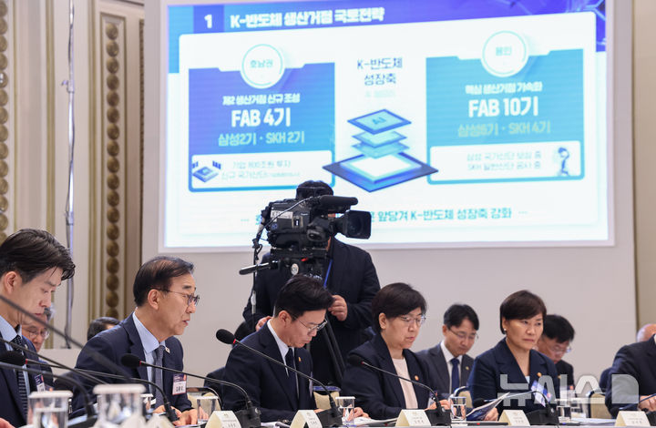 [서울=뉴시스] 조성봉 기자 = 김윤덕 국토교통부 장관이 13일 청와대에서 열린 2026년 국가재정전략회의에서 3대 메가프로젝트 지원 방안 발표를 하고 있다. (청와대통신사진기자단) 2026.07.13. suncho21@newsis.com