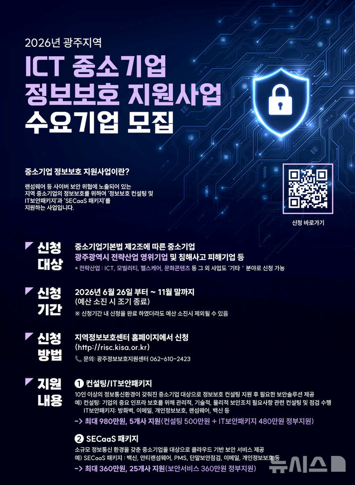 [전남광주=뉴시스] 광주정보문화산업진흥원, 중소기업 사이버 보안 지원. (사진=광주정보문화산업진흥원 제공). photo@newsis.com *재판매 및 DB 금지