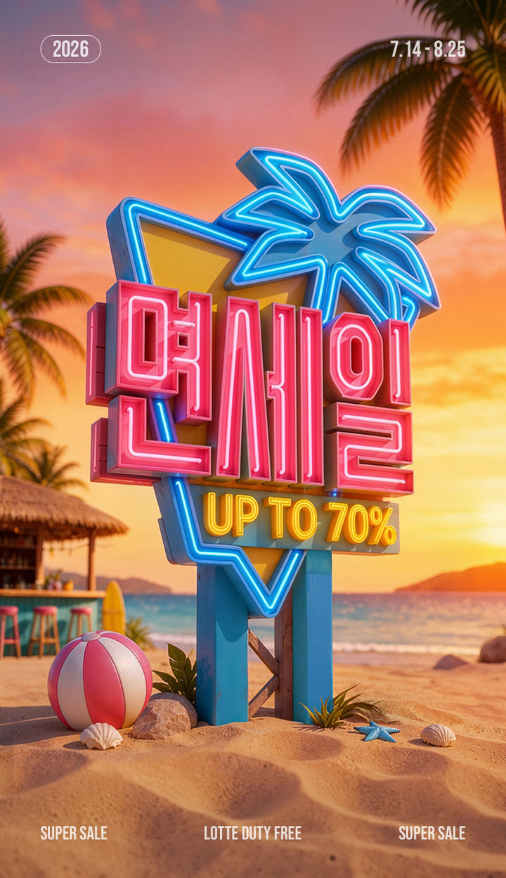 [서울=뉴시스] 롯데면세점은 여름 휴가철을 맞아 온·오프라인에서 대규모 할인 프로모션을 진행한다. (사진=롯데면세점 제공) *재판매 및 DB 금지