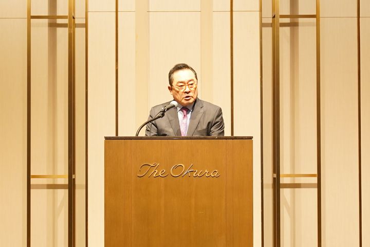 [서울=뉴시스] 제58회 한일경제인회의에서 구자열 한일경제협회 회장(LS 이사회 의장)이 개회인사를 하고 있다. (사진=한일경제인협회 제공) photo@newsis.com *재판매 및 DB 금지