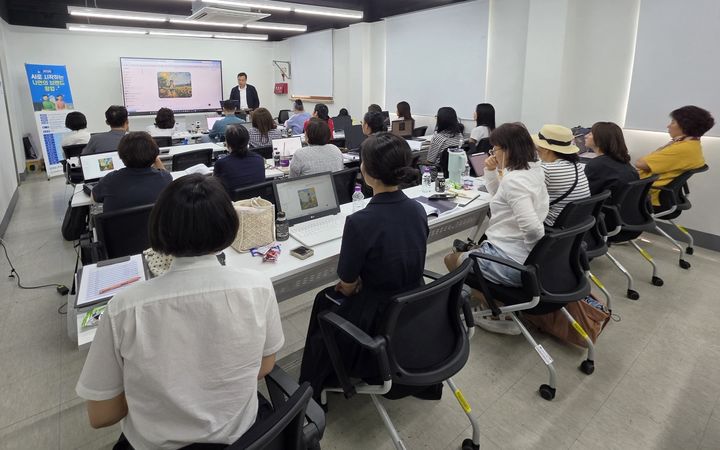 [대전=뉴시스] 'AI로 시작하는 나만의 브랜드 창업' 교육 모습. (사진=대전대 제공) 2026.07.14. photo@newsis.com *재판매 및 DB 금지