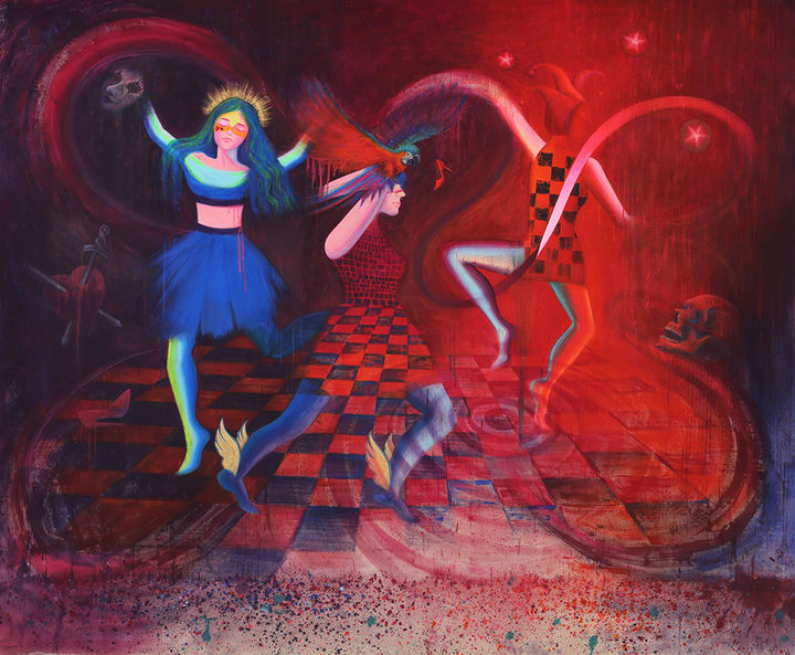 김정현, 태고적 몸짓, 300x245acrylic on linen 2026 *재판매 및 DB 금지