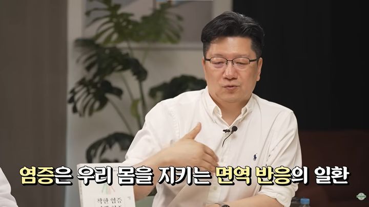 [서울=뉴시스]이승훈 서울대병원 신경과 교수가 11일 유튜브 채널 '닥터딩요'에 출연해 염증 반응에 대해 설명하고 있다.(사진='닥터딩요' 유튜브 캡처)2026.07.14.