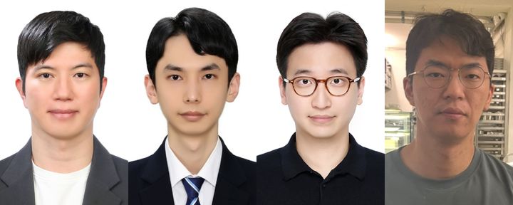 [서울=뉴시스] (왼쪽부터) 성균관대 홍성은 교수, 정애천 연구원, 이승환 연구원, 네이버 AI LAB 한동윤 박사. (사진=성균관대 제공) 2026.07.14. photo@newsis.com *재판매 및 DB 금지