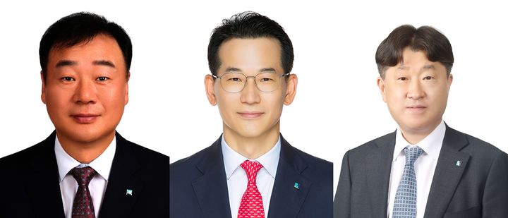 (왼쪽부터)정은지, 이동운, 정광석 신임 기업은행 부행장 (사진=기업은행 제공) *재판매 및 DB 금지