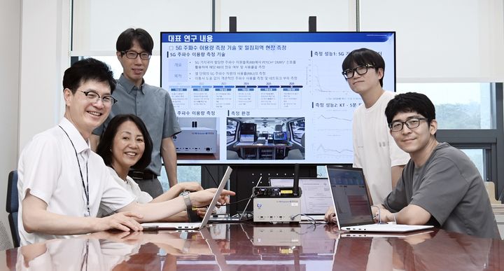 [대전=뉴시스] 스펙트럼 가용성 평가 및 예측 방법론을 개발하고 ITU-R 신규 보고서 승인을 주도한 ETRI 연구진.(사진=ETRI 제공) *재판매 및 DB 금지