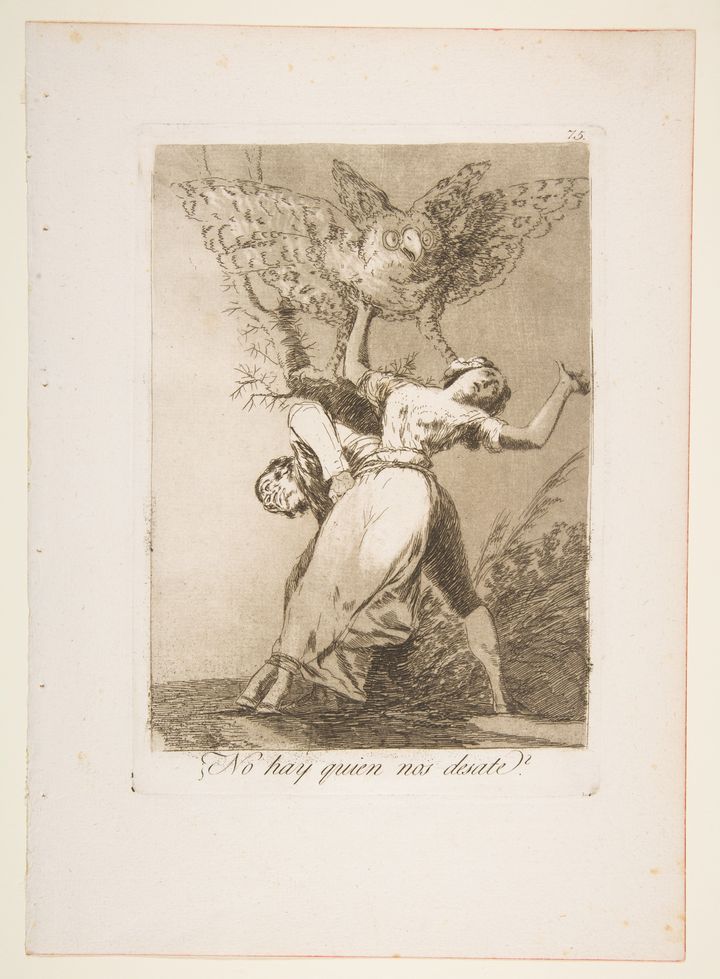 8]Is there no one to untie us, plate 75 from Los Caprichos, 1799, The Rivolo Collection *재판매 및 DB 금지