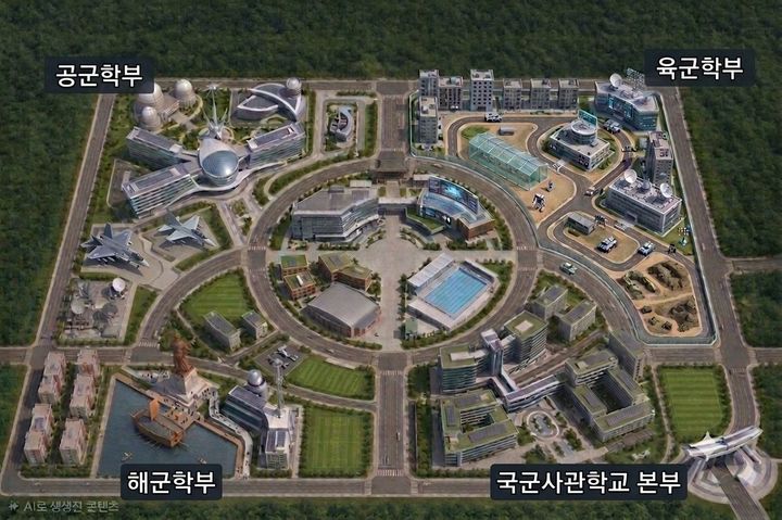 [서울=뉴시스] 국군사관학교 예상 조감도. (제공=국방부) 2026.07.16. *재판매 및 DB 금지