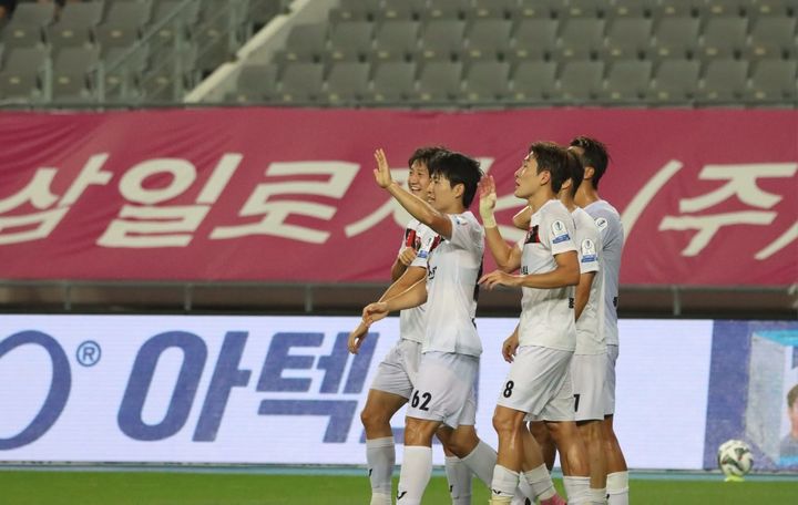 [당진=뉴시스] 당진시민축구단이 2026 코리아컵에서 용인FC를 꺾는 이변을 연출했다. (사진=당진시민축구단 제공) 2026.07.16 photo@newsis.com *재판매 및 DB 금지