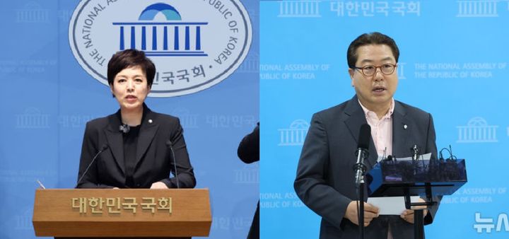 [수원=뉴시스] 국민의힘 경기도당위원장 출마를 선언한 김은혜(왼쪽) 의원과 조광한 최고위원. (사진=뉴시스 DB). photo@newsis.com *재판매 및 DB 금지