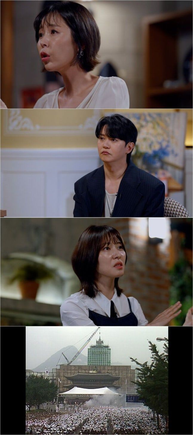 [서울=뉴시스] 16일 오후 10시20분 방송되는 SBS TV '꼬리에 꼬리를 무는 그날 이야기'는 '1995 파괴의 그날' 편으로 꾸며진다. 가수 신지와 강균성, 코미디언 박소라가 이야기 친구로 출연한다. (사진=SBS) 2026.07.16. photo@newsis.com *재판매 및 DB 금지
