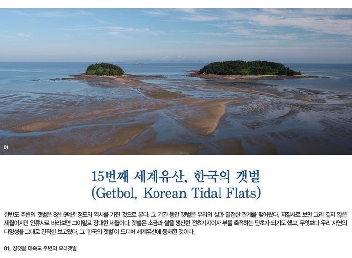 [서울=뉴시스] 창갯벌 대죽도 주변의 갯벌 모습 (사진=국가유산청 제공) 2026.07.17. photo@newsis.com *재판매 및 DB 금지