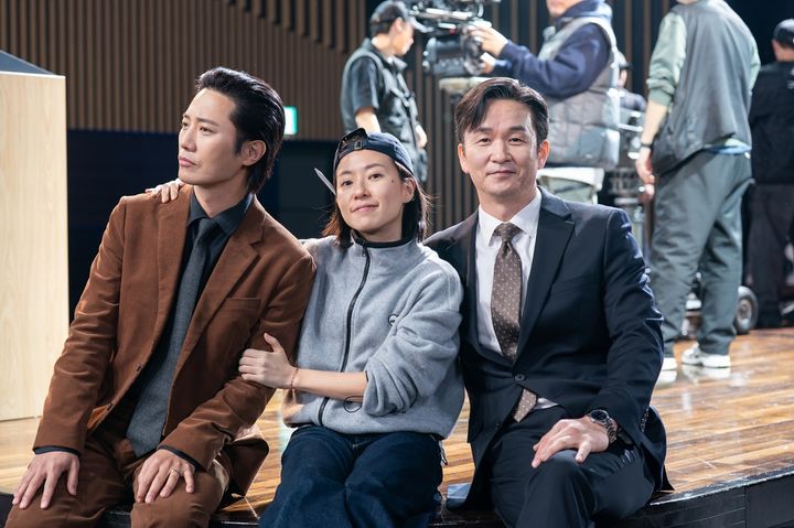 [서울=뉴시스] JTBC 토일드라마 '신입사원 강회장' 배우 진구, 김종태, 고혜진 PD.(사진=JTBC 제공) 2026.07.17. photo@newsis.com *재판매 및 DB 금지