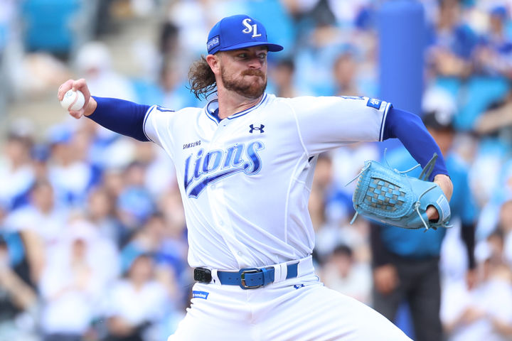[서울=뉴시스] 프로야구 삼성 라이온즈의 크리스 페덱. (사진 = 삼성 라이온즈 제공) *재판매 및 DB 금지