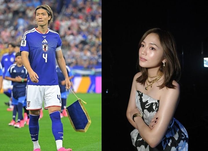 [서울=뉴시스] 2026 국제축구연맹(FIFA) 북중미 월드컵에서 일본 축구 대표팀의 주장을 맡은 이타쿠라 고(29)와 인기 여배우 가와구치 하루나(31)의 열애설이 나왔다. (사진=이타쿠라, 가와구치 인스타그램 계정 캡처)