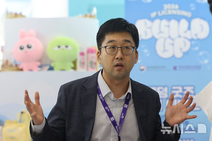 [서울=뉴시스] 권창회 기자 = 손태영 한국콘텐츠진흥원 콘텐츠IP전략팀 팀장이 지난 16일 서울 강남구 코엑스에서 뉴시스와 인터뷰 하고 있다. 2026.07.20. kch0523@newsis.com