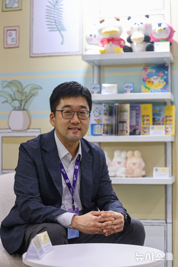 [서울=뉴시스] 권창회 기자 = 손태영 한국콘텐츠진흥원 콘텐츠IP전략팀 팀장이 지난 16일 서울 강남구 코엑스에서 뉴시스와 인터뷰 하고 있다. 2026.07.20. kch0523@newsis.com