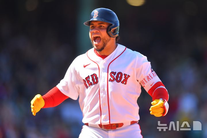 [보스턴=AP/뉴시스] 메이저리그(MLB) 보스턴 레드삭스의 윌슨 콘트레라스. 2026.07.20