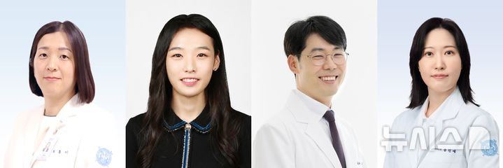 [서울=뉴시스] 왼쪽부터 최홍미 분당서울대병원 순환기내과 교수, 김예린 전공의, 조영진 교수, 송인애 마취통증의학과 교수. (사진= 분당서울대병원 제공)