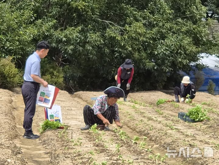 [완주=뉴시스] 완주군, 농업인 온열질환 예방을 위한 폭염 대응 활동. *재판매 및 DB 금지