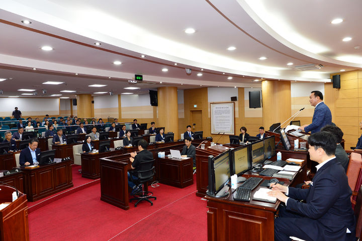 [광양=뉴시스] 20일 광양시의회 본회의장에서 제349회 임시회가 열리고 있다. (사진=광양시의회 제공) 2026.07.20. photo@newsis.com *재판매 및 DB 금지