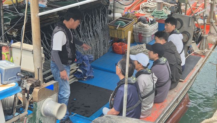 2026년 상반기 '제18기 경상남도 귀어학교' 교육생 현장 교육 모습.(사진=경남도 제공) 2026.07.21. *재판매 및 DB 금지