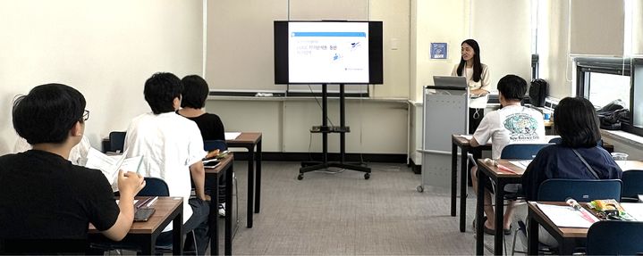 [원주=뉴시스] 청년도전지원 참여자들이 성격행동유형(eDISC) 검사를 활용한 진로설계 과정에 참여하고 있다. (사진=한라대학교 제공) 2026.07.21. photo@newsis.com *재판매 및 DB 금지