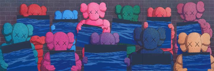 치유, 2025, Acrylic on canvas, in 3 parts, 218.4 x 655.3 cm, Photo Farzad Owrang, Courtesy of Space K *재판매 및 DB 금지