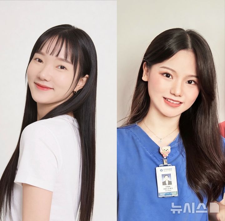 [부천=뉴시스] 강북삼성병원 간호사 오경민씨(왼쪽)와 인하대병원 간호사 조예본씨. (사진=부천소방서 제공) 2026.07.22. photo@newsis.com