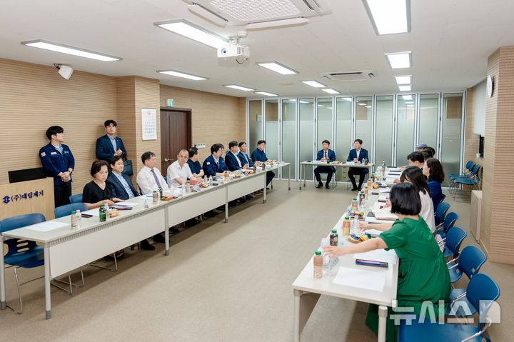 [오산=뉴시스] 오산시 누읍기업인협의회 간담회 모습 (사진=오산시 제공) 2206.07.22.photo@newsis.com 