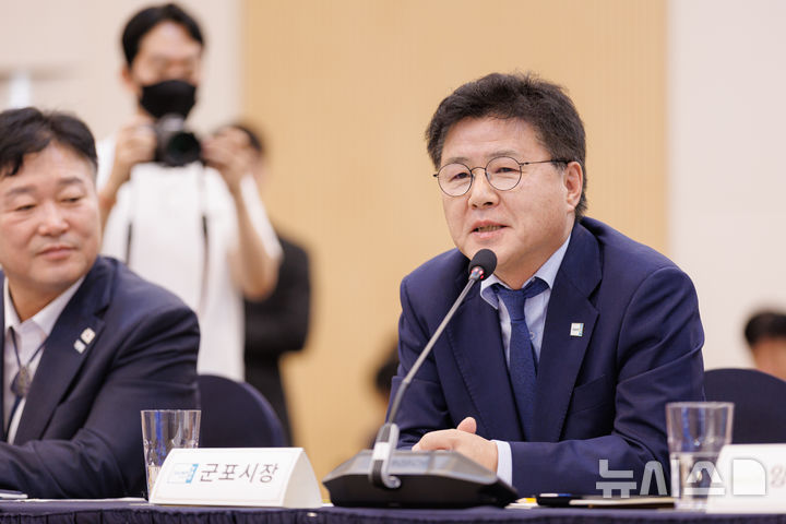 [군포=뉴시스] 한대희 군포시장이 간담회에서 발언하고 있다.(사진=군포시 제공).2026.07.22. photo@newsis.com