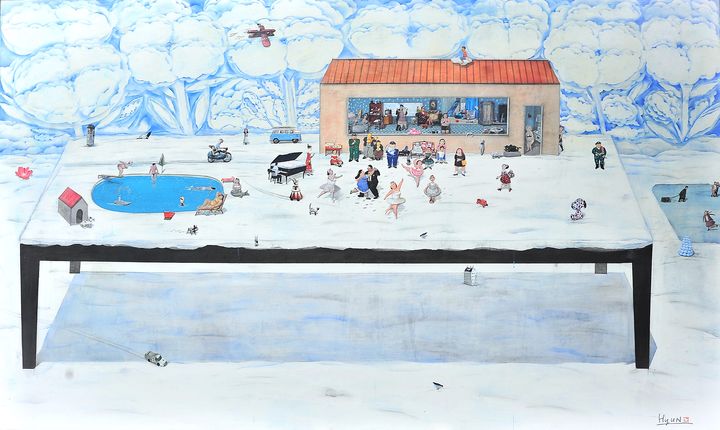 노충현, Wonderful Days-116x160cm-Mixed media on canvas-2022 *재판매 및 DB 금지