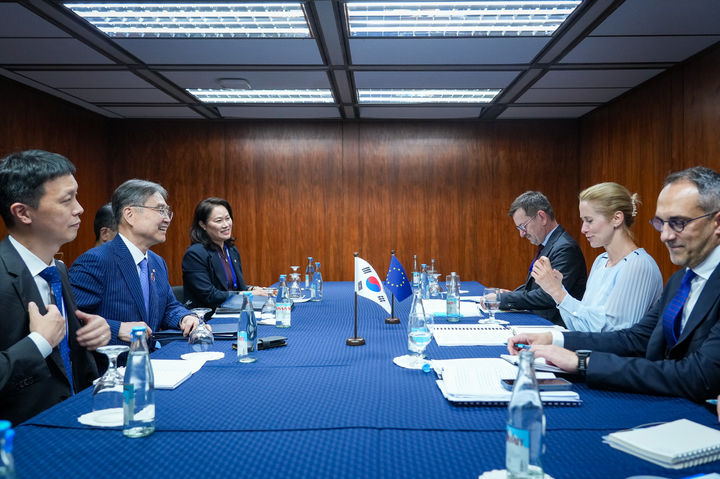 아세안 관련 외교장관회의 계기 한-EU 외교장관 회담. (사진=외교부 제공) *재판매 및 DB 금지