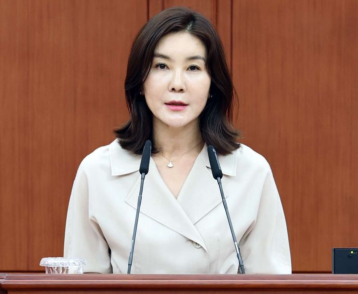 [대전=뉴시스] 더불어민주당 인미동(유성구2) 대전시의원이 24일 제297회 임시회 제4차 본회의에서 5분 자유발언을 하고 있다. (사진= 대전시의회 제공) 2026.07.24. photo@newsis.com&nbsp; *재판매 및 DB 금지