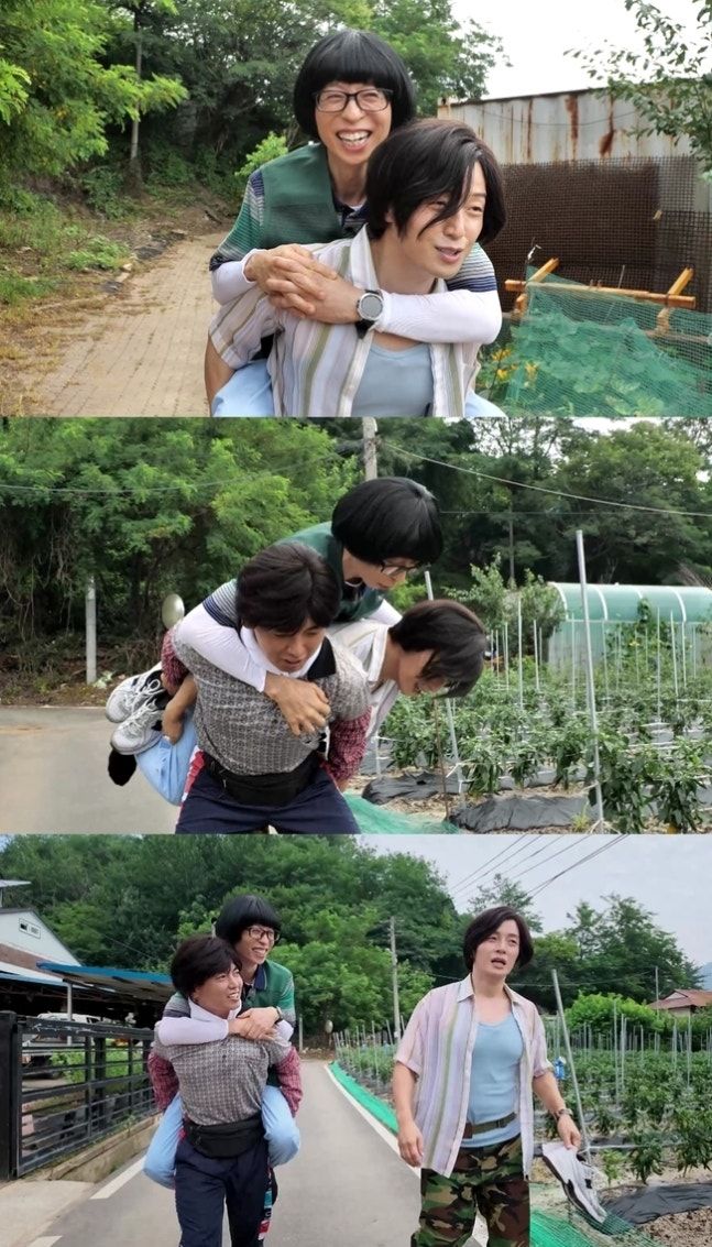 [서울=뉴시스] 25일 오후 6시 30분 방송되는 MBC TV 예능 프로그램 '놀면 뭐하니?'는 놀뭐골 청년들의 야유회를 담은 '놀뭐 일기' 특집으로 꾸며진다. (사진=MBC) 2026.07.25. photo@newsis.com *재판매 및 DB 금지