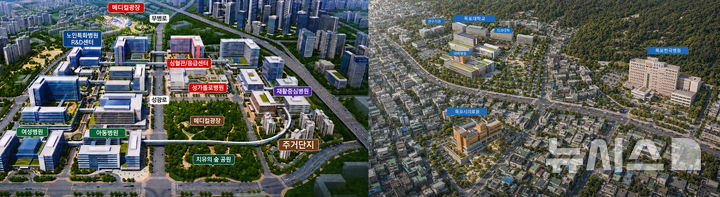 [전남광주=뉴시스] 전남광주통합특별시 동부권·서부권 강점 살린 '초광역 통합의료벨트' 구축 계획. (사진=전남광주특별시청 제공). photo@newsis.com *재판매 및 DB 금지