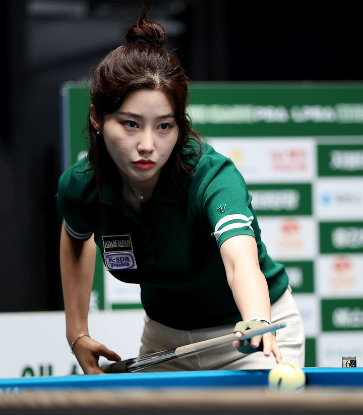[서울=뉴시스] 여자프로당구(LPBA) 조예은, 프로당구 2026~2027시즌 3차 투어 '친환경 건축자재 에스와이 PBA-LPBA 챔피언십' LPBA 32강 진출. (사진=PBA 제공) *재판매 및 DB 금지