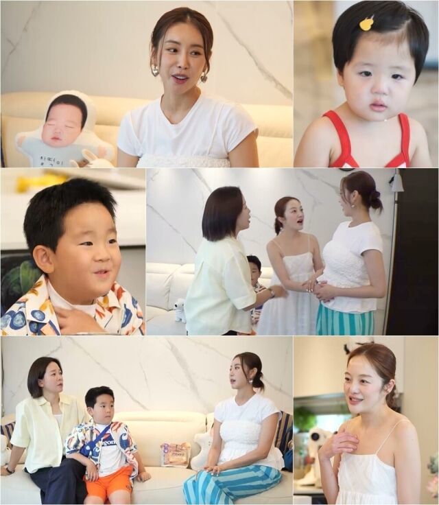 [서울=뉴시스] 29일 오후 8시30분 방송되는 KBS 2TV 예능 프로그램 '슈퍼맨이 돌아왔다'에서는 첫 아이 출산을 앞둔 한다감이 정이랑, 황보라에게 육아 노하우를 배우는 모습이 공개된다. (사진=KBS) 2026.07.28. photo@newsis.com *재판매 및 DB 금지