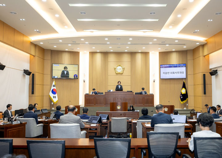 [해남=뉴시스]해남군의회 임시회 본회의. (사진=해남군의회 제공) 2026.07.28. photo@newsis.com *재판매 및 DB 금지
