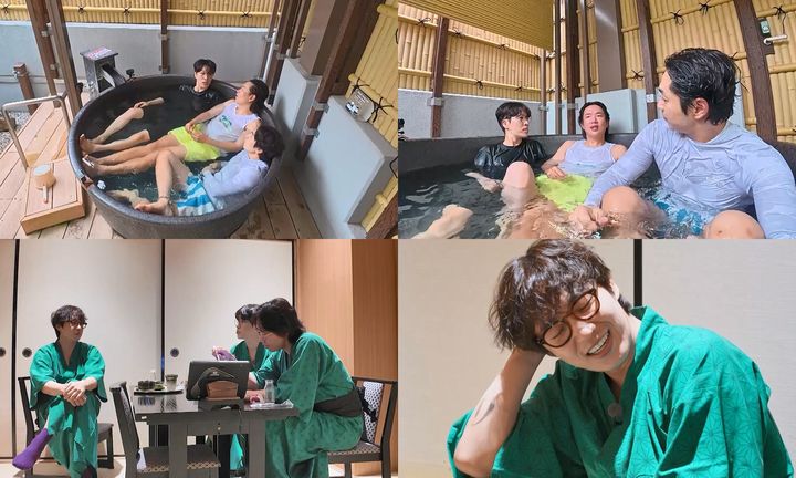 [서울=뉴시스] 29일 오후 8시 방송되는 KBS Joy 예능 프로그램 '끼리끼리'에서는 이석훈, 장성규, 고영배가 일본 오사카의 온천을 찾는 모습이 그려진다. (사진=KBS Joy) 2026.07.28. photo@newsis.com *재판매 및 DB 금지