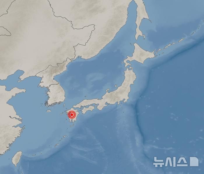 [전남광주=뉴시스] 28일 오후 일본 구마모토에서 진도 7.1 지진이 발생해 전남광주에서 관련 신고가 잇따르고 있다. (사진 = 기상청 갈무리) 2026.07.28. photo@newsis.com