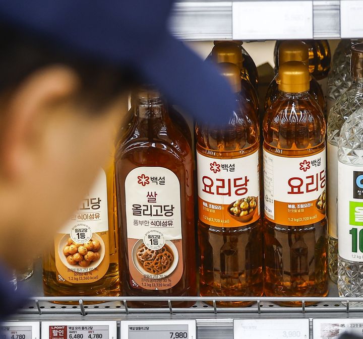 [서울=뉴시스] 서울의 한 대형마트에 진열된 전분당 제품. (뉴시스DB) *재판매 및 DB 금지