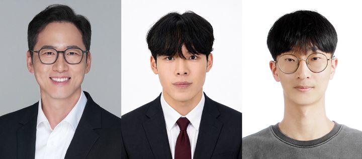 [울산=뉴시스] 사진 왼쪽부터 변영재 교수, 신성민 연구원, 권성빈 연구원 photo@newsis.com *재판매 및 DB 금지