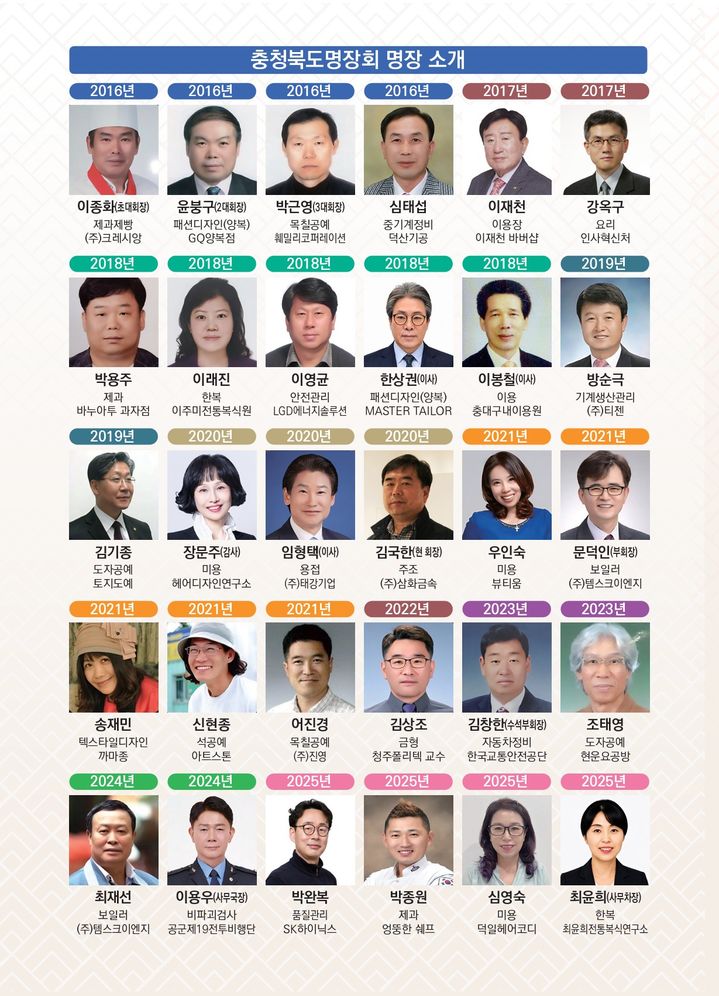 [청주소식]30일~8월8일 충북명장회 전시·교육·체험 등
