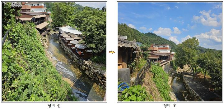 경산시, 와촌면 대한천 불법 시설물 정비 (사진=경산시 제공) *재판매 및 DB 금지
