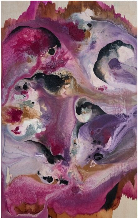 Tectonic Feelings, 2026, Acrylic paint, dye, ink and sand on wood, 190 x 120 cm *재판매 및 DB 금지