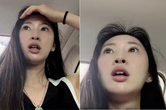 [서울=뉴시스]중국에서 달리는 차량 안에서 기사가 갑작스러운 극심한 복통으로 운전을 할 수 없는 상태가 되자 승객이 직접 운전해 기사를 병원에 데려간 사연이 화제가 되고 있다.(사진=더우인 영상 캡처)2026.07.30.