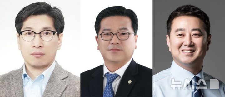 [전주=뉴시스] 김민수 기자= 왼쪽부터 박승대 정무수석, 이정린 정책협력관, 백영규 정무보좌관 내정자. *재판매 및 DB 금지